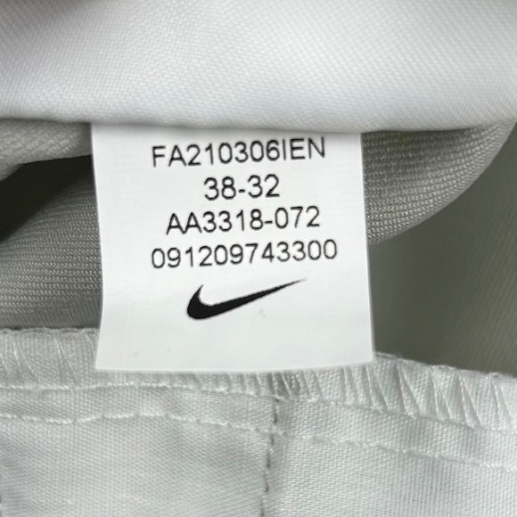 Nike Golf Pants Men 38x32 Light Bone Beige Dri-FIT Straight Leg Tech Performance - Picture 8 of 14